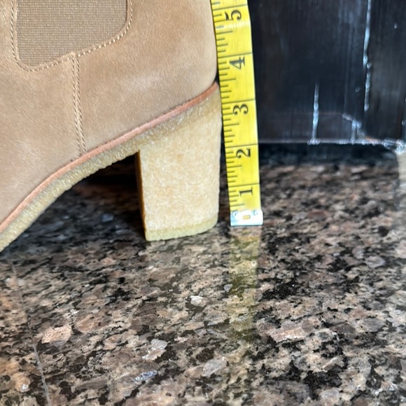 Lauren Ralph Lauren Tan Ankle Booties with Block Heel - Picture 6 of 14